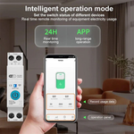 Load image into Gallery viewer, Tuya Smart WiFi Geyser Timer Switch (1–63A) – App &amp; Voice Control, Energy Monitoring, Overload Protection