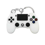 Load image into Gallery viewer, SSA Gamer PS4 Controller Style Silicone Key Chain - White
